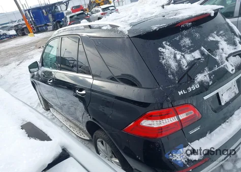 2014 Mercedes-Benz Ml 350 4Matic из США, поврежденный, VIN 4JGDA5HB3EA392695